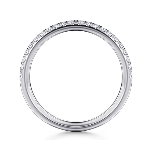 14K White Gold Diamond Matching Wedding Band