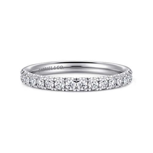 14K White Gold Diamond Matching Wedding Band
