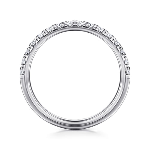 14K White Gold Diamond Matching Wedding Band