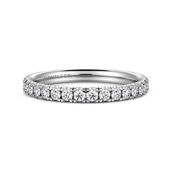 Gabriel - 14K White Gold Diamond Matching Wedding Band