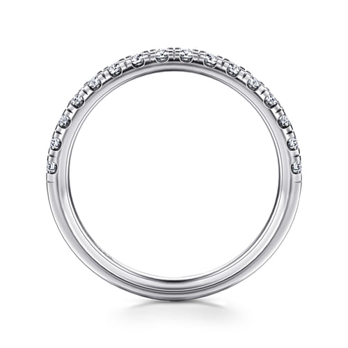 14K White Gold Diamond Matching Wedding Band