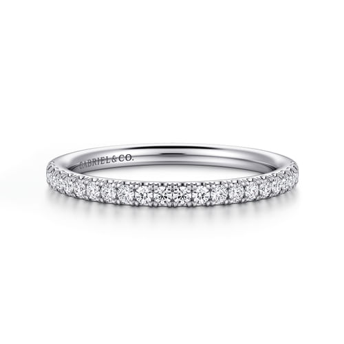 14K White Gold Diamond Matching Wedding Band