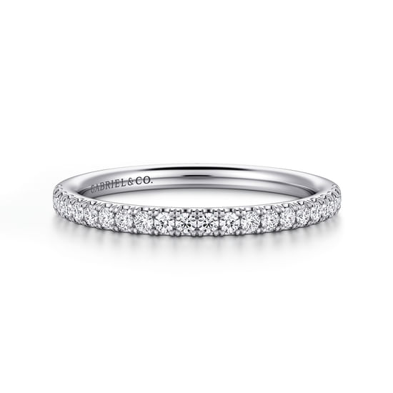 Gabriel - 14K White Gold Diamond Matching Wedding Band