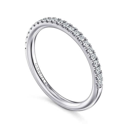 14K White Gold Diamond Matching Wedding Band