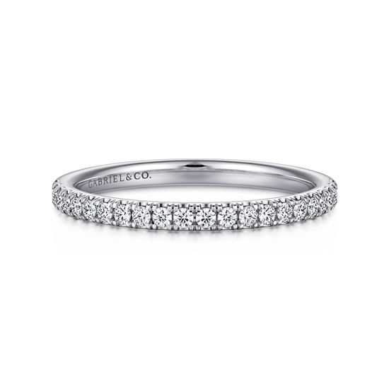 Gabriel - 14K White Gold Diamond Matching Wedding Band