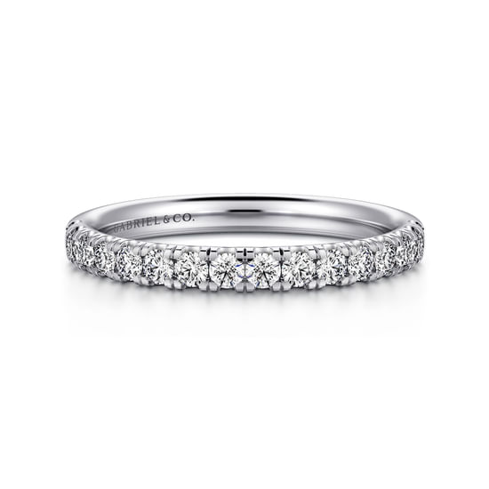 Gabriel - 14K White Gold Diamond Matching Wedding Band