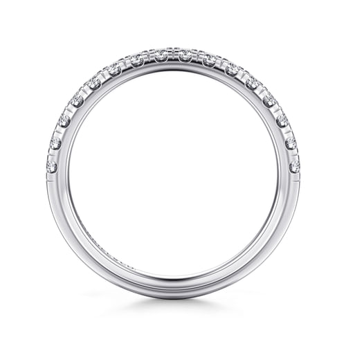 14K White Gold Diamond Matching Wedding Band