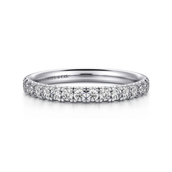 Gabriel - 14K White Gold Diamond Matching Wedding Band