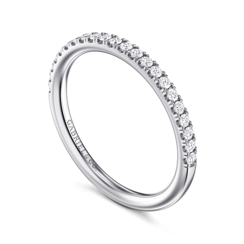 14K White Gold Diamond Matching Wedding Band