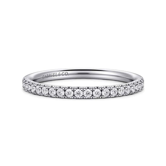 Gabriel - 14K White Gold Diamond Matching Wedding Band Gabriel - 14K White Gold Diamond Matching Wedding Band