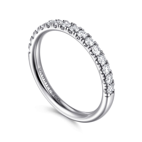 14K White Gold Diamond Matching Wedding Band