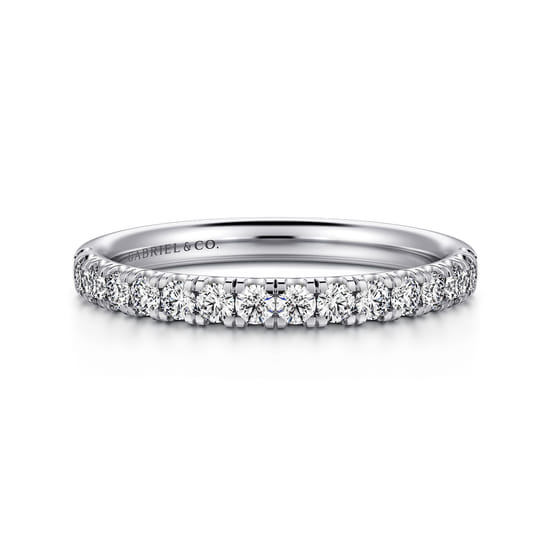 Gabriel - 14K White Gold Diamond Matching Wedding Band
