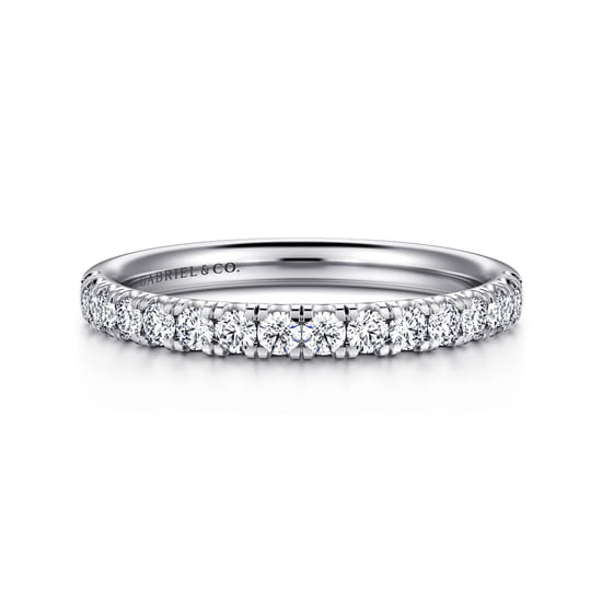 Gabriel - 14K White Gold Diamond Matching Wedding Band