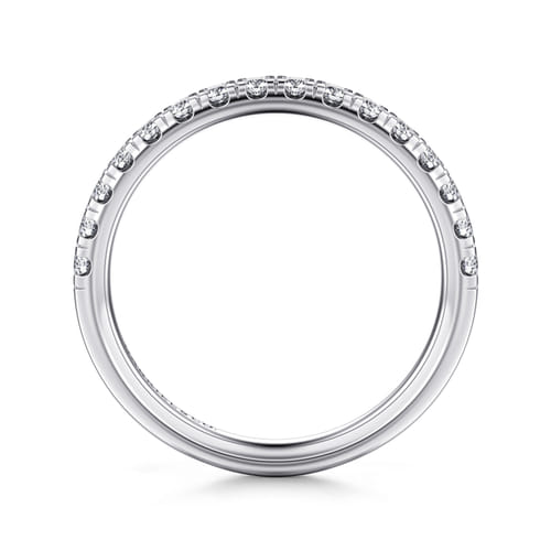 14K White Gold Diamond Matching Wedding Band