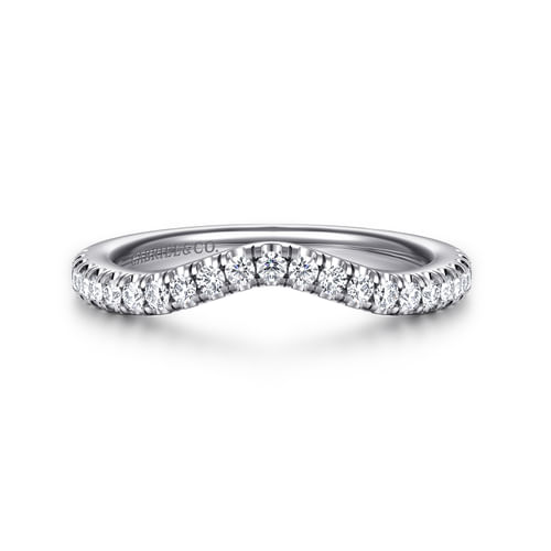 14K White Gold Diamond Matching Wedding Band