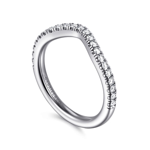 14K White Gold Diamond Matching Wedding Band