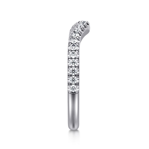 14K White Gold Diamond Matching Wedding Band
