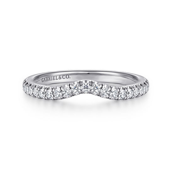 Gabriel - 14K White Gold Diamond Matching Wedding Band