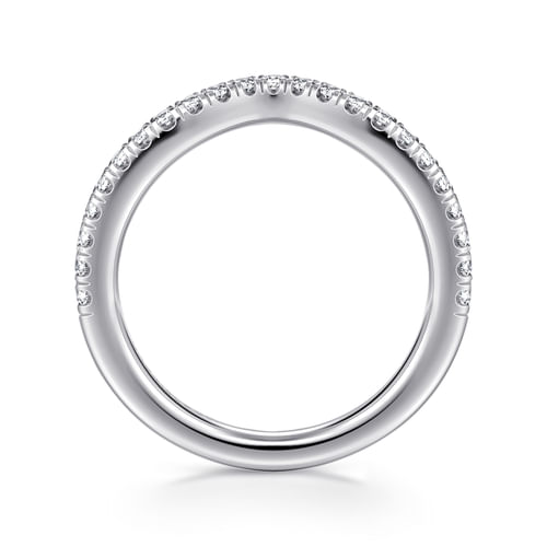 14K White Gold Diamond Matching Wedding Band