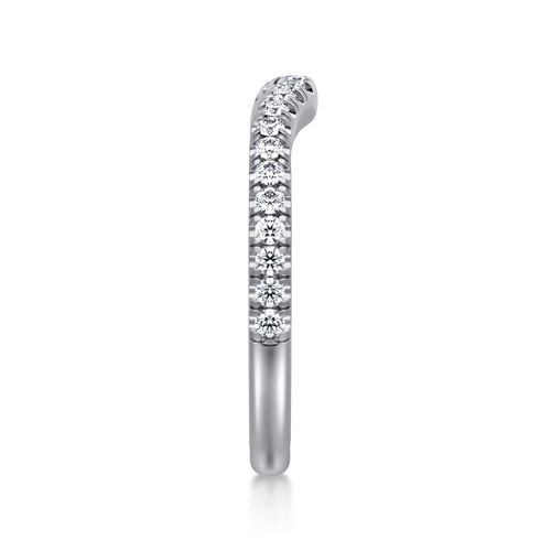 14K White Gold Diamond Matching Wedding Band