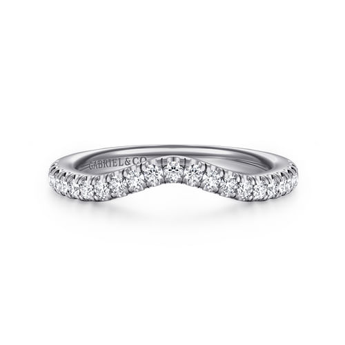 14K White Gold Diamond Matching Wedding Band