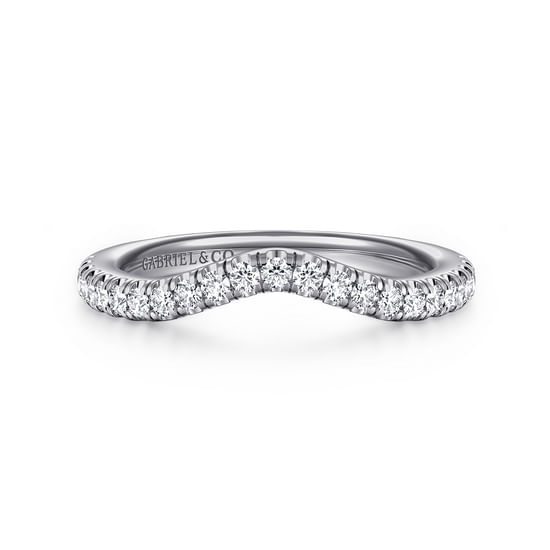 Gabriel - 14K White Gold Diamond Matching Wedding Band