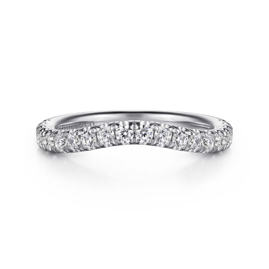 Gabriel - 14K White Gold Diamond Matching Wedding Band