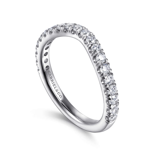 14K White Gold Diamond Matching Wedding Band