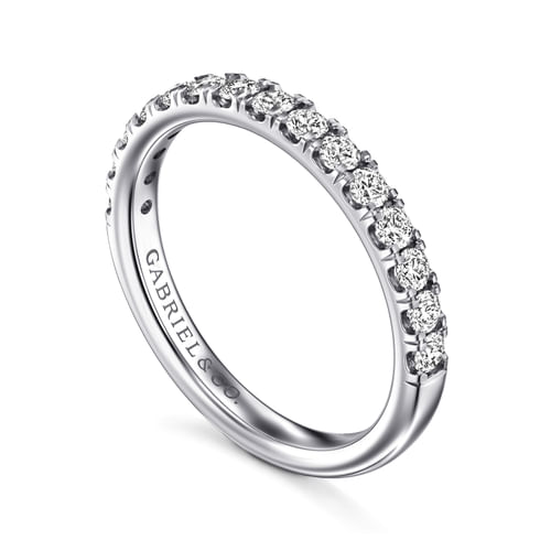 14K White Gold Diamond Matching Wedding Band