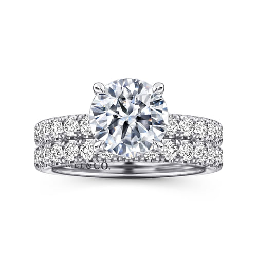 14K White Gold Diamond Matching Wedding Band