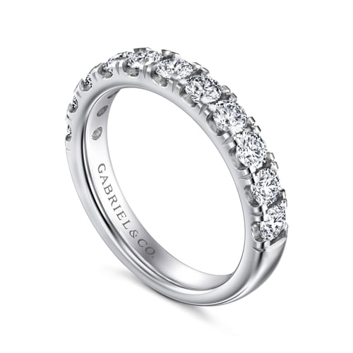 14K White Gold Diamond Matching Wedding Band