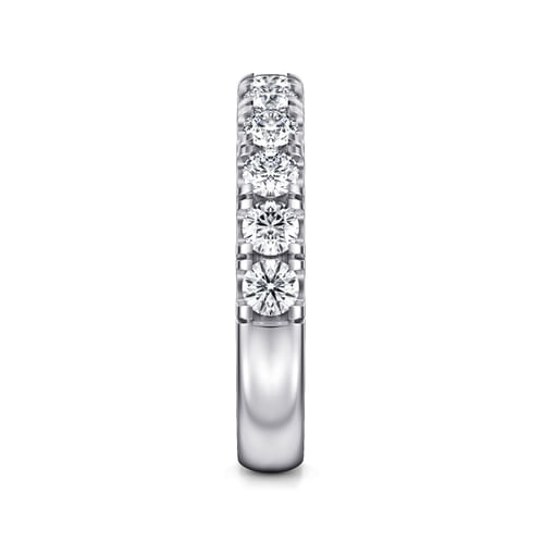 14K White Gold Diamond Matching Wedding Band