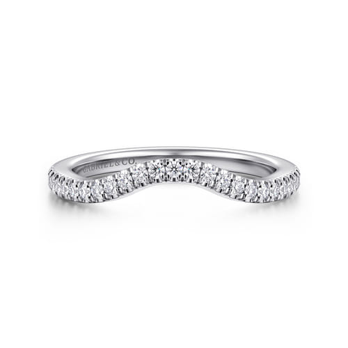 14K White Gold Diamond Matching Wedding Band