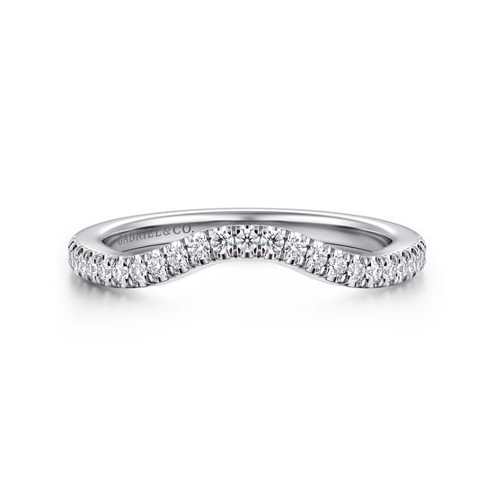 Gabriel - 14K White Gold Diamond Matching Wedding Band
