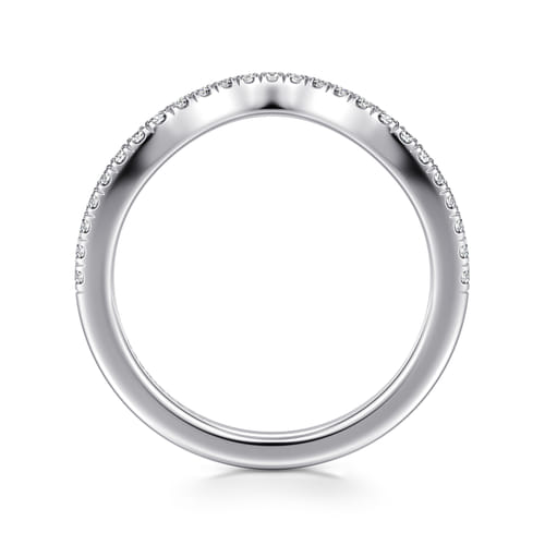 14K White Gold Diamond Matching Wedding Band