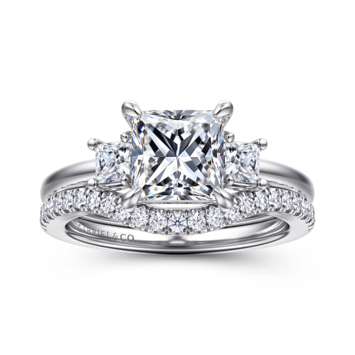 14K White Gold Diamond Matching Wedding Band