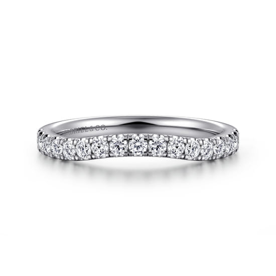 Gabriel - 14K White Gold Diamond Matching Wedding Band Gabriel - 14K White Gold Diamond Matching Wedding Band