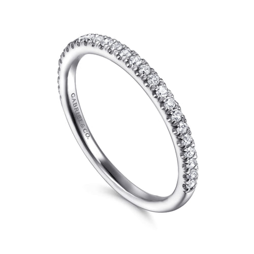 14K White Gold Diamond Matching Wedding Band