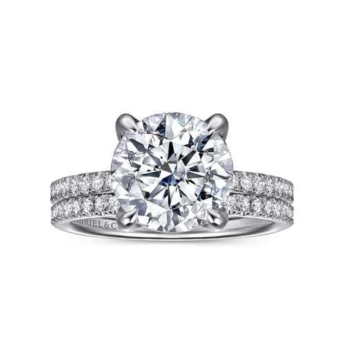 14K White Gold Diamond Matching Wedding Band