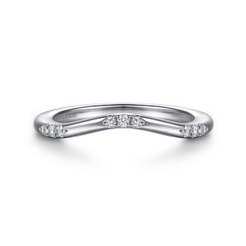 14K White Gold Diamond Matching Wedding Band