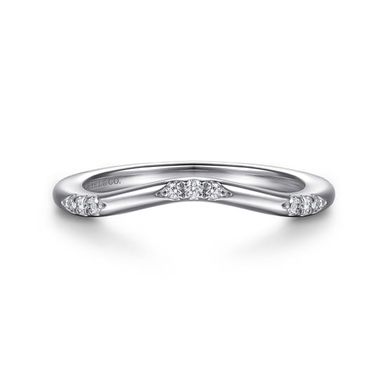 Gabriel - 14K White Gold Diamond Matching Wedding Band