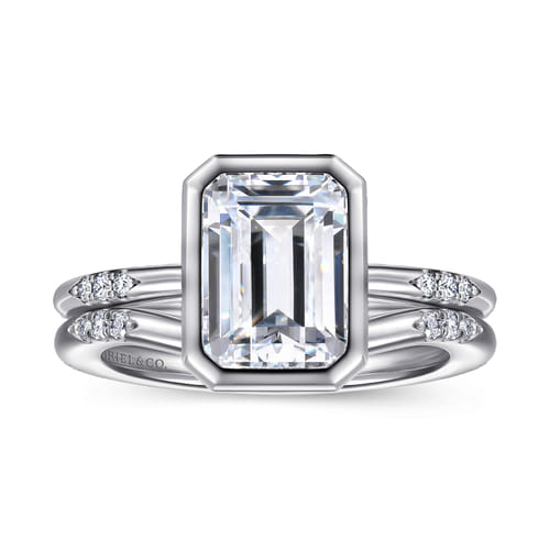 14K White Gold Diamond Matching Wedding Band