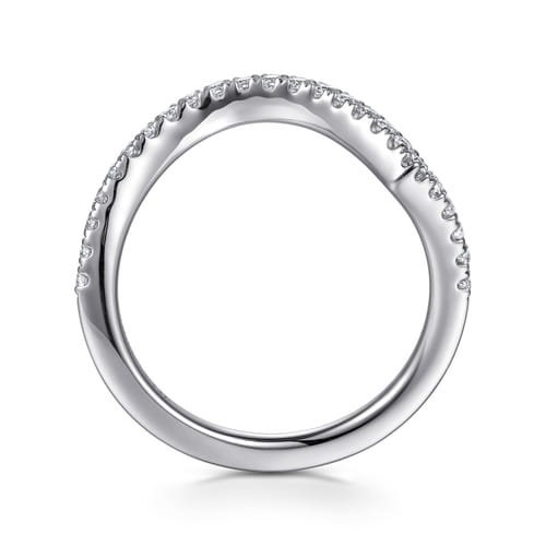 14K White Gold Diamond Matching Wedding Band