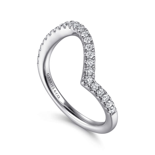 14K White Gold Diamond Matching Wedding Band