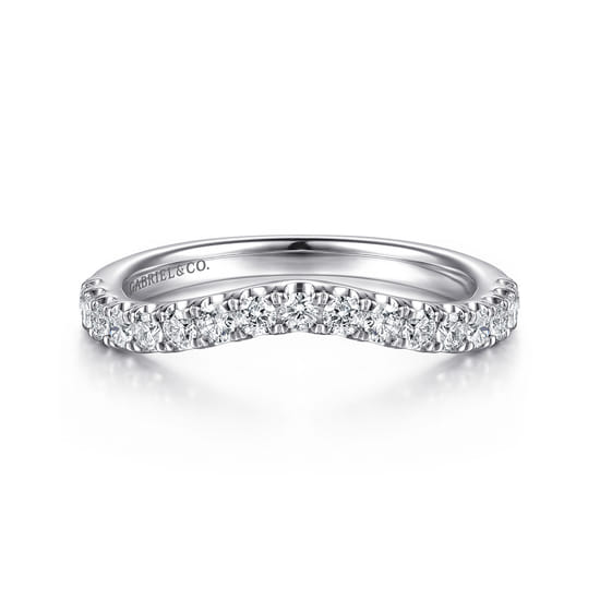 Gabriel - 14K White Gold Diamond Matching Wedding Band