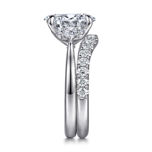14K White Gold Diamond Matching Wedding Band 14K White Gold Diamond Matching Wedding Band