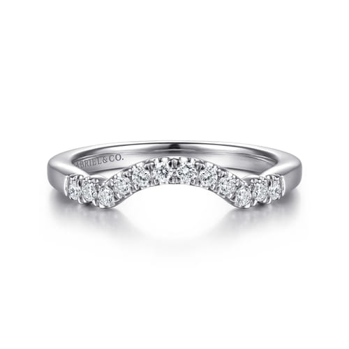 14K White Gold Diamond Matching Wedding Band