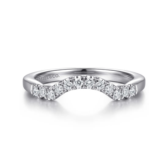 Gabriel - 14K White Gold Diamond Matching Wedding Band