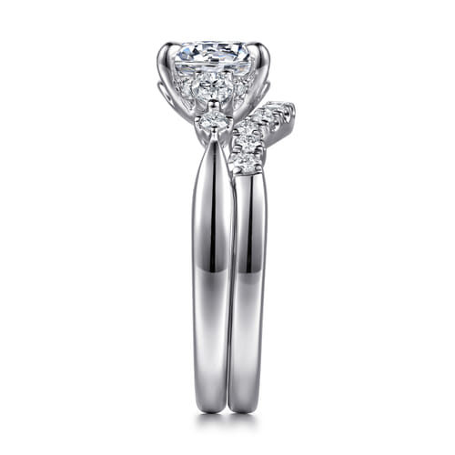 14K White Gold Diamond Matching Wedding Band