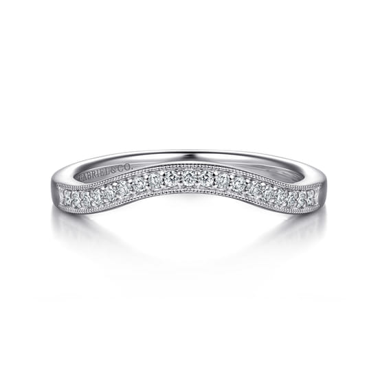 Gabriel - 14K White Gold Diamond Matching Wedding Band